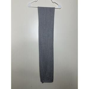 CHICO'S WOMEN'S COZY KNIT EMBELLISHED Rhinestone SCARF 10”x78.5” Silver Metallic